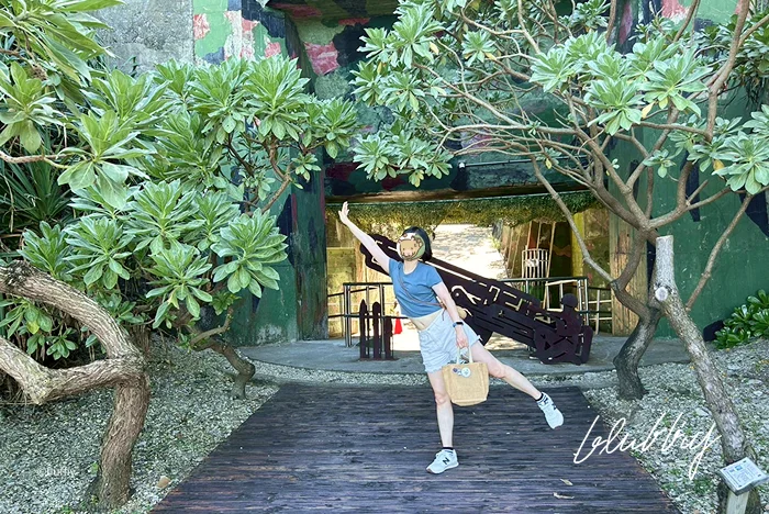 砲陣地意象的藝術裝置合照